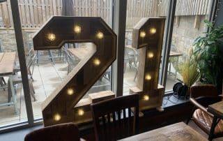 Rustic Light Up Numbers