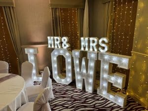 Light Up Mrs & Mrs Surname