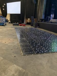 Wedding Venue Lighting Dance Floor Install
