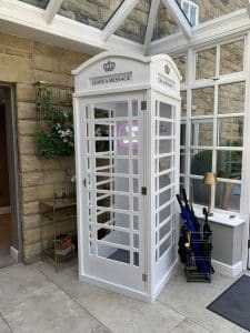 Vintage Telephone Audio Guestbook With Full 8ft White Telephone Box