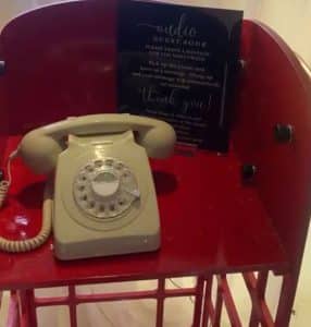 Red Audio Guestbook Shelf